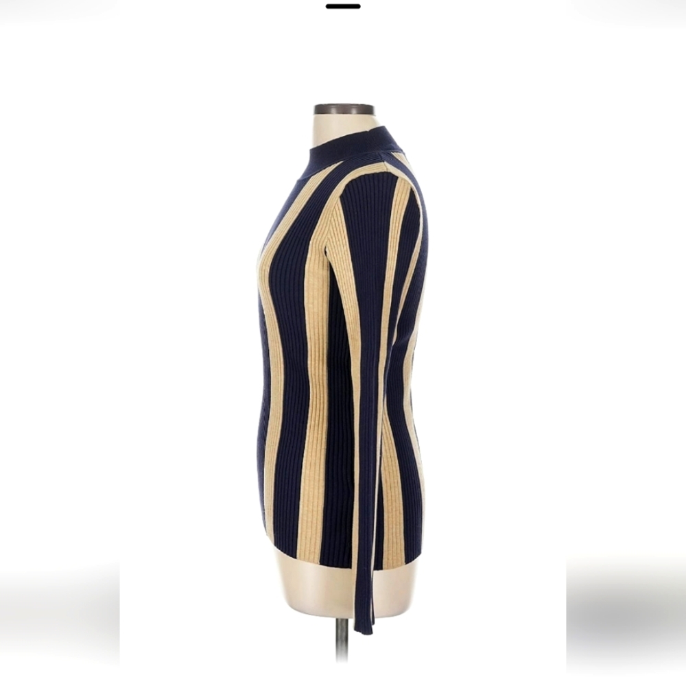 Scotch & Soda Vertical Ribbed Stripes Sweater 70s Vibe Excel Used Cond Large Top - Picture 4 of 7